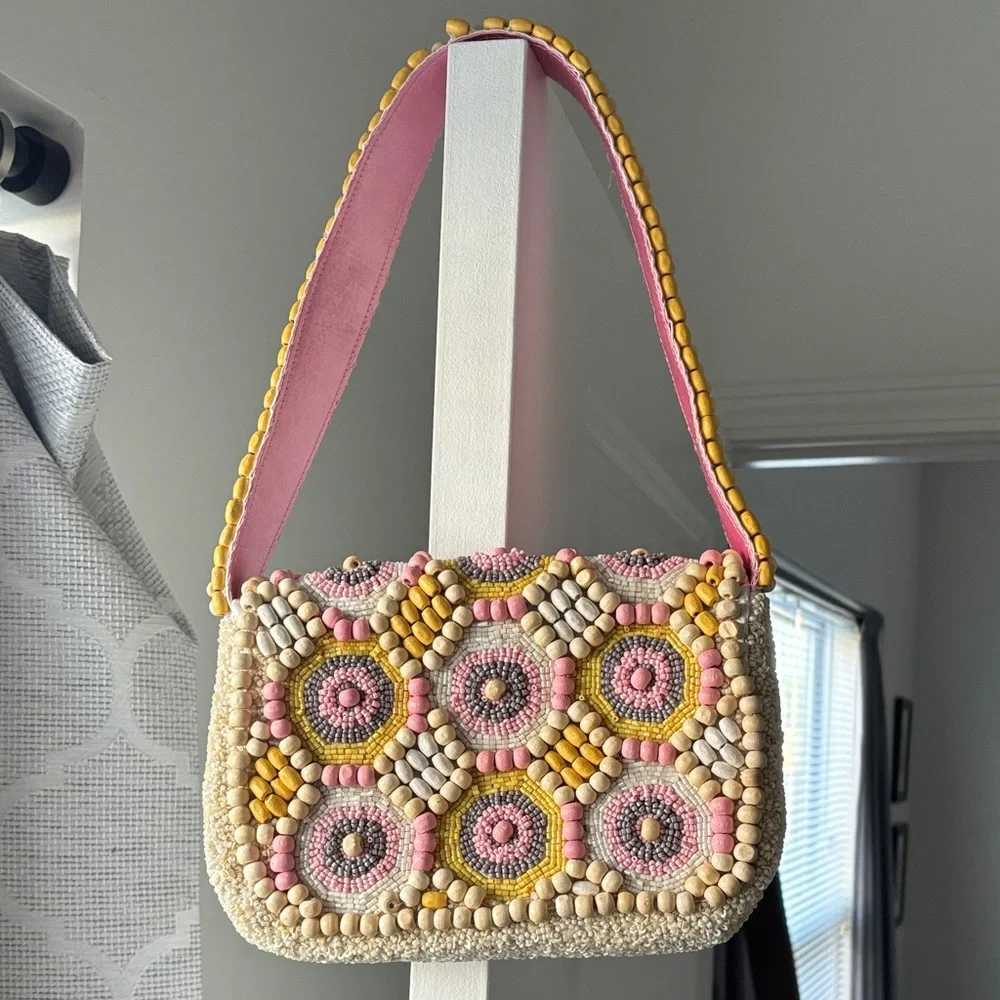 Colorful Beaded Women's Bag - Picture 2 of 2